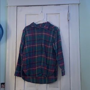 American eagle boyfriend fit flannel women medium